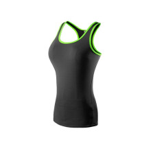 Top da allenamento yoga a compressione da donna 10Colors, ad asciugatura rapida, con spalline incrociate sulla schiena.