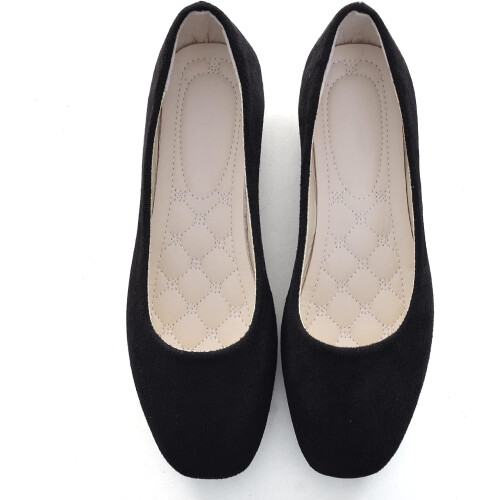 Bailarinas de mujer con punta cuadrada, sin cordones, cómodas. 1