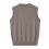 Men's V-neck sweater vest solid color knitted 6