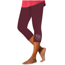 Pantaloni capri da yoga da donna a vita alta con decorazioni a rombi, leggings aderenti in pile di seta di latte, tinta unita, taglie S-3XL