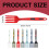 Silicone Serving Fork – Heat-Resistant, Non-Stick, Flexible, Dishwasher-Safe, Ergonomic Handle 3