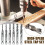 6Pcs Combination Drill Tap Bit Set High Durability Rustproof Spiral Design Wide Application Tapping Bit Tools for Drilling Threading 3