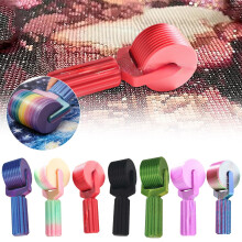 Rouleau artistique pour broderie strass DIY – Rouleau à main facile à prendre en main, outil de peinture détachable, matériau (D)