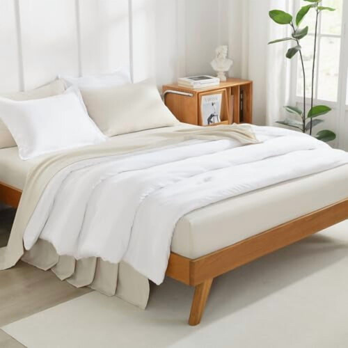 Sada paplónov Bright White Twin Twin XL 2