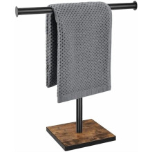 Soporte para toallas de mano en forma de T con base lastrada (1 unidad)