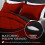 Queen Comforter Set Red Black 3-Piece 88x92 Inch 3