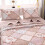 Queen Light Pink Floral Reversible Quilt Set 3-Piece 6