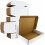 Verzenddozen wit, gegolfd, 12x9x3 inch, set van 20 1