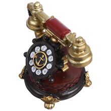 Telefone decorativo retrô em resina, estilo vintage, 44,5 x 44,5 x 33 cm (17,5 x 17,5 x 13 polegadas), para decoração de mesa de escritório ou
