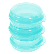 Pilulier de voyage Weis, lot de 3, pour 3 prises quotidiennes.