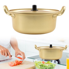 Pentola in alluminio da 7,9 pollici, Corea del Sud, per noodles istantanei, pentola super popolare, riscaldamento rapido per pentole da cucina