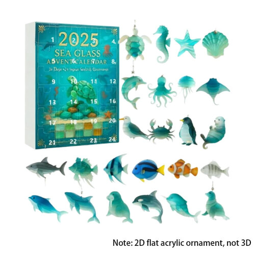 Ημερολόγιο Advent Ocean Life – 24ήμερο ημερολόγιο αντίστροφης μέτρησης με θαλάσσια ζώα