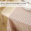 Cotton Gingham Tablecloth with Ruffled Edge 70" x 52" 5
