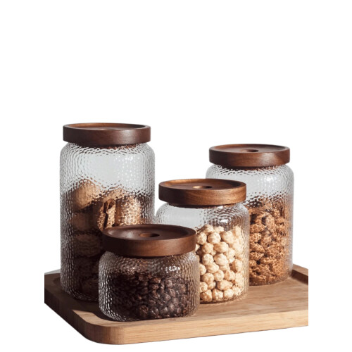 Hamrade glasburkar, 4-delat set