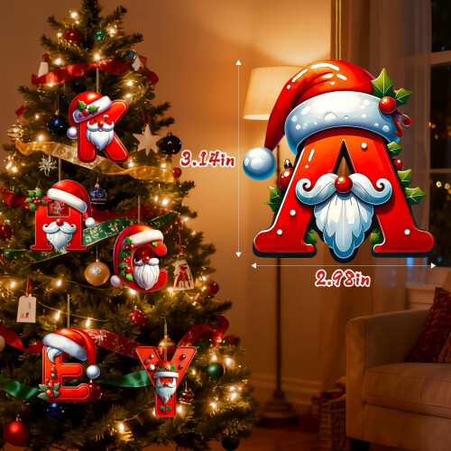 26 darabos AZ karácsonyfa betűdíszek 1