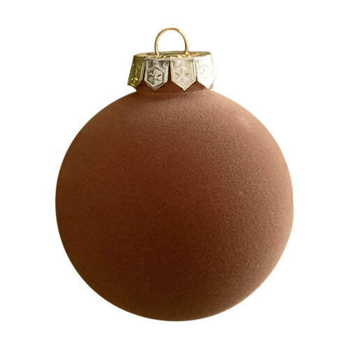 6 Pack 8cm Shatterproof Christmas Baubles in Wine Red, 1