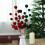 Weihnachtskugeln aus Samt mit Zweigen 4