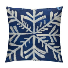 Clúdach Pillow Nollag Orlach Maisiúil Cás Pillow Feirme Saoire do Tholg Baile (Gorm Cabhlaigh) AA