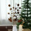 Weihnachtskugeln aus Samt mit Zweigen 2