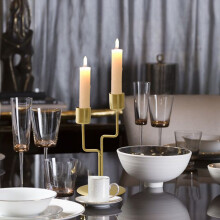 Vela Estrutural Moderna PRETXORVE com Base Estável – Decoração para Casa, Centro de Mesa, Casamento e Presente – Compatível com Estilo de Casa
