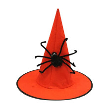 Kapelusze czarownic na Halloween, akcesoria na imprezę czarownic, czarny kapelusz czarownicy pająka do dekoracji na imprezę Halloween