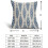Μπλε μαξιλαροθήκες Boho 18x18, Σετ 2 τεμαχίων, Λινό διακοσμητικό μαξιλάρι ψαροκόκαλο 5
