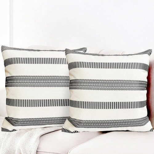 Svarta prickiga linneörngott 45x45 cm 2-pack 1