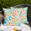 Conjunto de 2 capas de almofada para exterior, 40x40cm (16x16 polegadas), impermeáveis, com estampa paisley, compatíveis com pátio, jardim, sofá 5