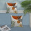 Fodere per cuscini Boho 16x16, set da 2, astratte, verdi e arancioni 5