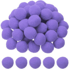 200 kleine Pompons (2,5 cm Durchmesser) für Bastelarbeiten, Mini-Pompons, große Packung, hochelastische, flauschige Bälle für Mützen,
