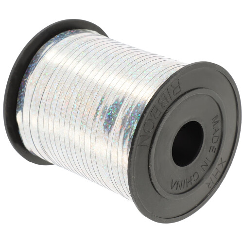 Κορδέλα πάρτι Tineasur1Roll Ασημί PVC για διακόσμηση με μπαλόνια