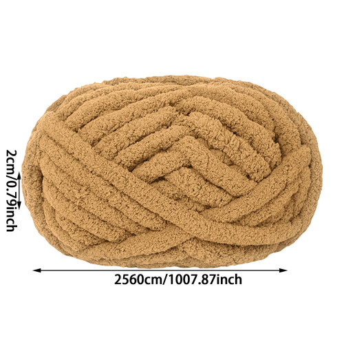 Extra Soft Knitting Yarn for Beginners – DIY Scarves & Blankets, Compatible with Size 8 Interchangeable Circular Needles 2