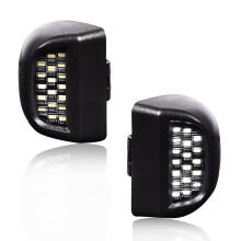 Kentekenplaatverlichting, geschikt voor GMC Sierra Classic 99-13, zwart.