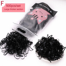 FAMTKT Gomas elásticas desechables de colores para el cabello de niñas pequeñas y bebés, 1000 unidades/set