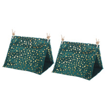 2 pezzi Tenda giocattolo da campeggio Casa delle bambole in miniatura Modello tenda Tiny House Accessori decorativi