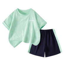 Conjunto de roupa de verão para meninos, composto por camiseta de manga curta e shorts esportivos de secagem rápida com elástico na cintura, para
