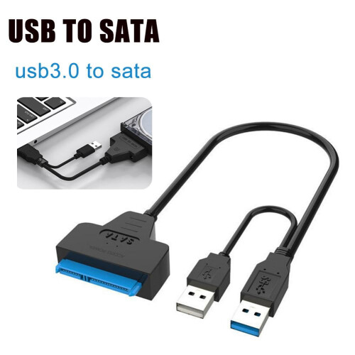 Διπλό καλώδιο προσαρμογέα σκληρού δίσκου USB3.0 σε SATA, 2.5HDD / SSD Q9L7USB 1