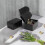 Caixas de envio pretas 15 x 10 x 8 cm (6 x 4 x 3 polegadas) - Pacote com 6 4