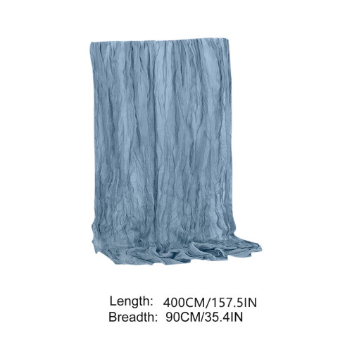 Blue Boho Cheesecloth Table Runner 158 in 2