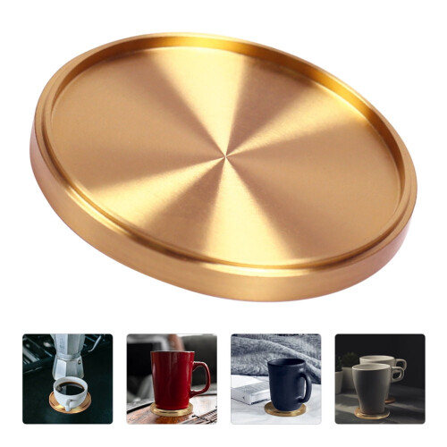Conjunto de porta-copos Golden Square em cobre puro