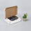 Verzenddozen 9x6x2 inch, wit, gegolfd, set van 25 6