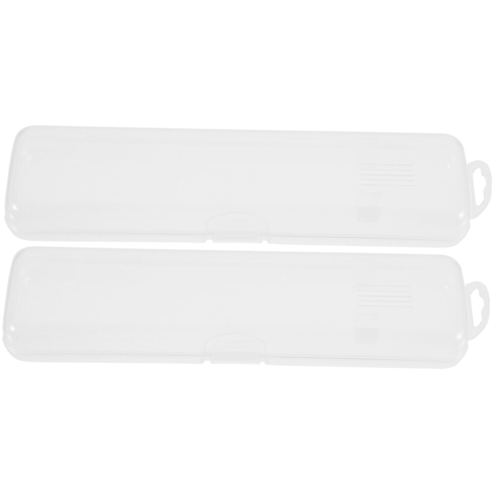 Travel Toothbrush Case, 2pcs Compact Holder for Bristle Protection and Easy Carry Storage