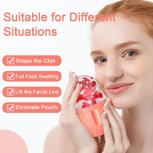 Silikon-Gesichtsmassagegerät-Eisroller-Form, Gesichtspflege-Set E9 2