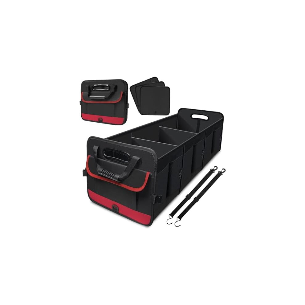 Heavy Duty Collapsible Car Trunk Organizer, 95L, Multi-Pocket, Adjustable Straps Â Compatible With Suv, Truck, Sedan 9180479997450