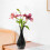 Vase blanc en plastique aspect céramique 350 ml 6