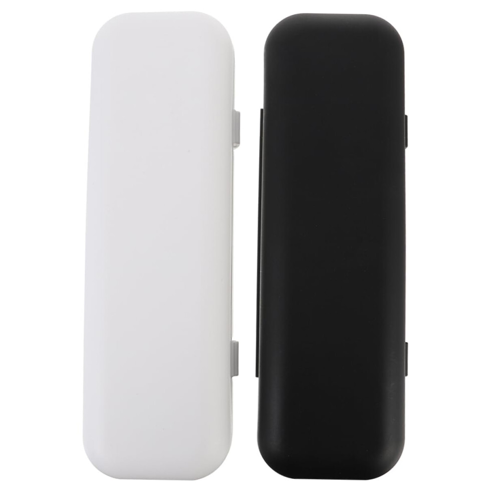 2pcs Electric Toothbrush Travel Case with Impact Protection and Compact Storage Holder