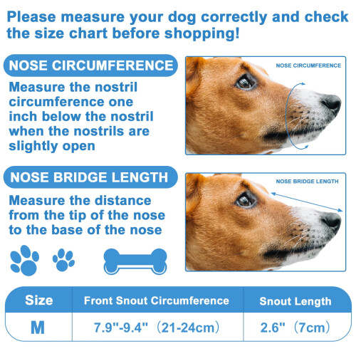 Muselière en maille aérée pour chiens moyens/grands (2 pièces) 1