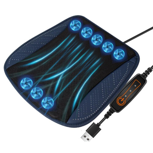 Universal Bilsæde Cool #air# Sædehynde USB Ventilator Hurtigblæsende Ventilation Sea E5B6Y6By