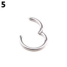 Ayyufe Pack Of1 16G14G Anillo de aro segmentado articulado de acero inoxidable para piercing de labio, nariz y tabique nasal