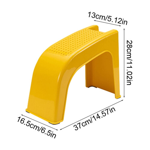 Ergonomic Pedicure Stool Non-Slip Yellow 1pc 2